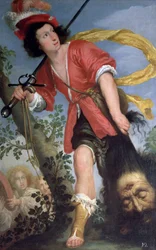 David avec la tête de Goliath