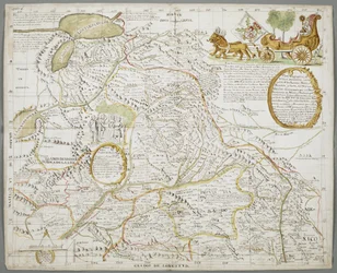 Carte de certaines parties du Nouveau-Mexique