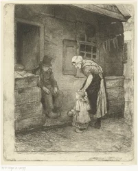 Femme avec un petit enfant près d