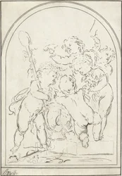 Cinq putti près d