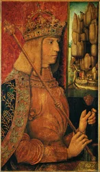 Empereur Maximilien Ier (peinture sur bois)