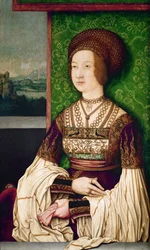 Portrait de Bianca Maria Sforza, deuxième épouse de Maximilien Ier, empereur romain germanique