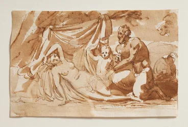 Jupiter en satyre et Antiope