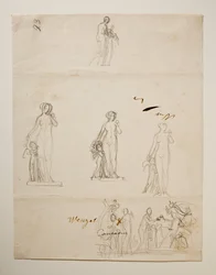 Paris et les trois déesses. Vénus et Cupidon