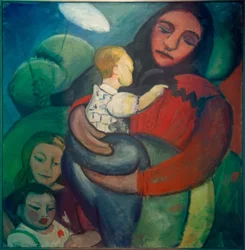 Mère avec enfants