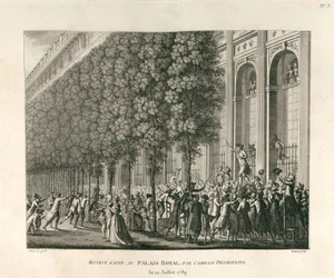 Motion faite au Palais Royal par Camille Desmoulins le 12 juillet 1789