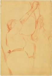 Fille cueillant des cerises, 1891