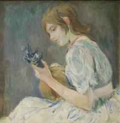Fille avec mandoline