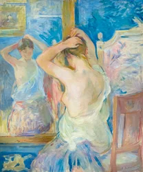 Devant le miroir, vers 1890