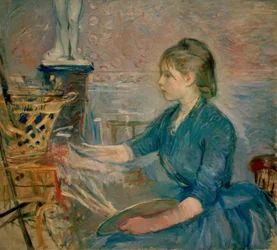 Paule Gobillard peignant