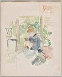 Couture près de la fenêtre