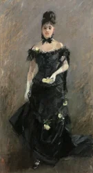 Femme en Noir ou Avant le Théâtre, 1875