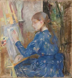 Jeune fille écrivant