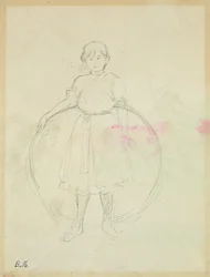 Jeune fille avec un cerceau, 1888