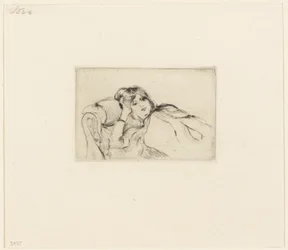 Jeune femme au repos