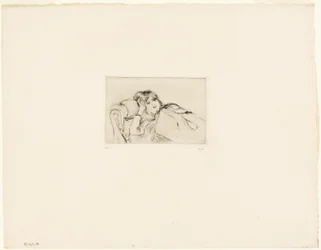 Jeune femme au repos