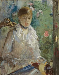 Jeune femme assise devant une fenêtre, appelée Été, 1879