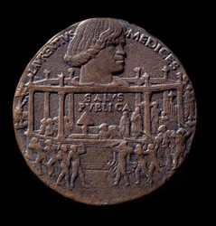 Médaille en bronze sur la conspiration des Pazzi (1478)