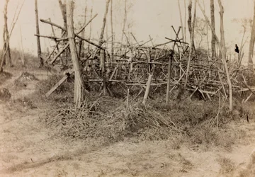 Album de la Première Guerre mondiale en Frioul-Vénétie Julienne : obstacle défensif (cavalli di Frisia), 05/1916