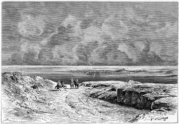 Nafta et le Chott-el-jerid, vers 1890