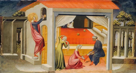 Saint Nicolas procurant des dots, 1433-35.