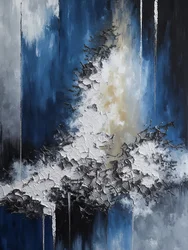 Abstraction « Glace bleue »