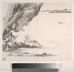 Paysages, daté de 1814 (album de huit feuilles ; encre sur papier)