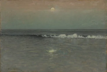 La nuit tombe sur la mer