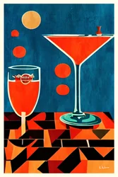 Table à cocktails rétro