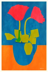 Des coquelicots éclatants dans un vase
