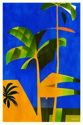 Des palmiers tropicaux aux couleurs éclatantes