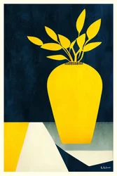 Nature morte au jaune éclatant