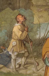 Nef centrale, Première travée nord, Annonce à Gioacchino, Boccaccio Boccaccino 1514-15, (détail)