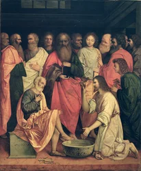 Le Christ lavant les pieds des disciples