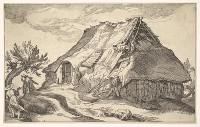 Paysage avec ferme