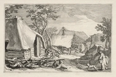 Paysage avec Fermes