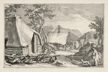 Paysage avec fermes, 1613-1614