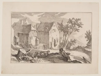 Planche 10, tirée de Paysages avec fermes