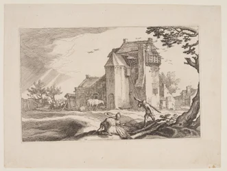 Planche 15, tirée de Paysages avec fermes