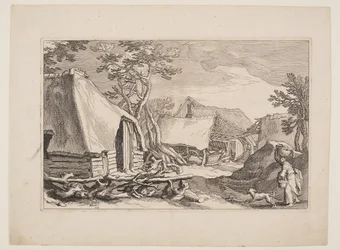 Planche 18, tirée de Paysages avec fermes
