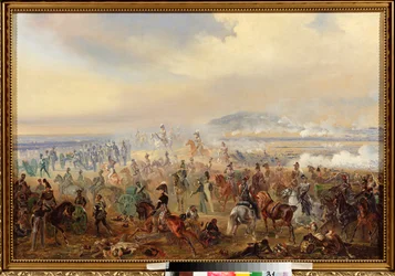 La bataille de Leipzig en octobre 1813