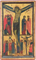 La Crucifixion avec les Saintes Femmes, les Pleureurs, le Christ sur le Chemin du Calvaire et la Déposition, panneau droit d