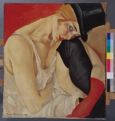 Femme en chapeau haut de forme