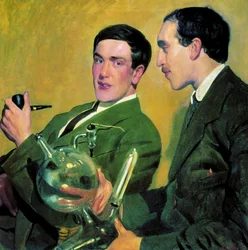 Les physiciens Piotr Kapitsa et Nikolay Semyonov