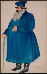 Marchand Dikoy. Costume pour la pièce La Tempête d