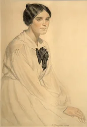 Portrait de Ksenia Nikolayevna Semenova Skalova, 1920