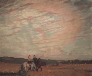 Autoportrait avec la femme à cheval, 1915