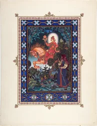 Vassilissa la Belle (ou Vassilissa la très belle) - Illustration pour le conte de fées Vasilisa la Belle