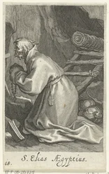 Saint Élie de Césarée en ermite