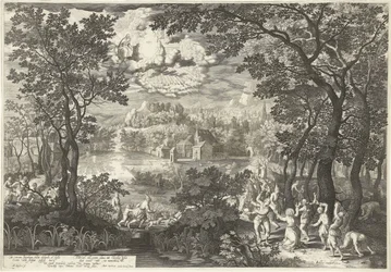Paysage avec le martyre de saint Étienne